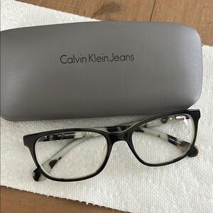 Calvin Klein Black Glasses Elegant Design